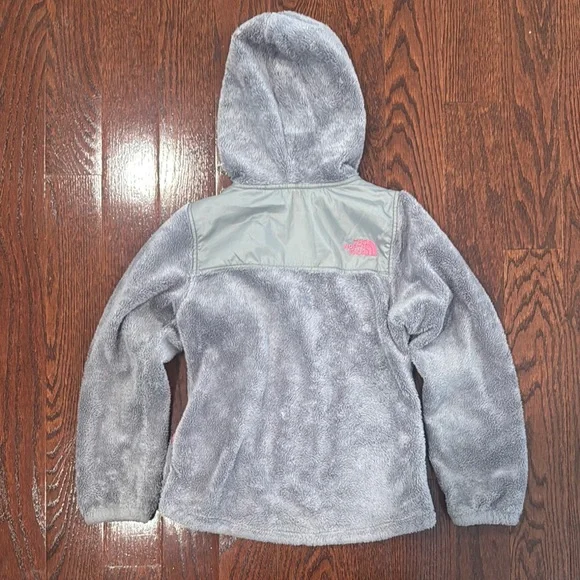 The North Face Gray and Pink Zip Hoodie Jacket - Picture 4 of 4